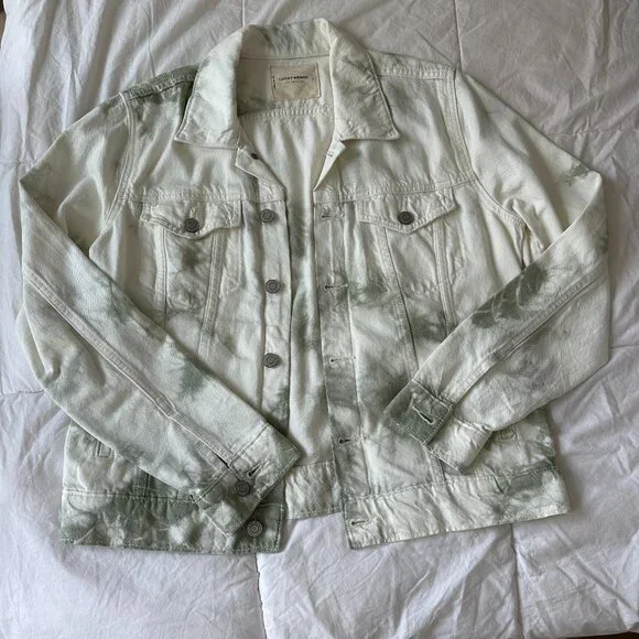 Lucky Brand Tie Dye Tomboy Trucker Jacket Size L - Picture 2 of 5